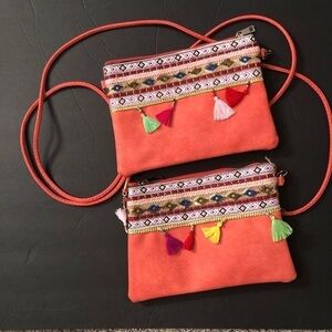 Lot Of 2 Coral Purses